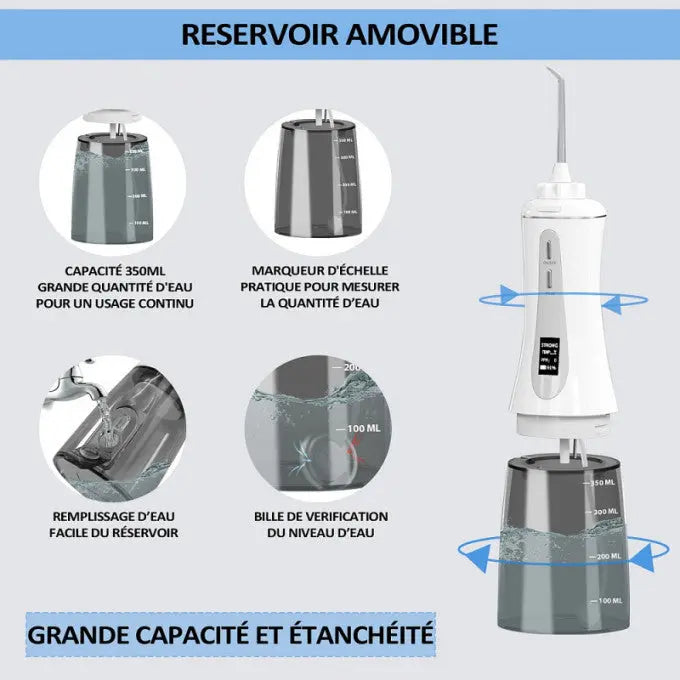 Hydrosine - hydropulseur dentaire portable Femzen