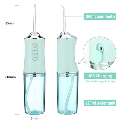 jet dentaire hydropulseur dentaire Irrigateur buccal Portable, Jet d'eau puissant pour le blanchiment des dents, nettoyage et santé des dents Femzen