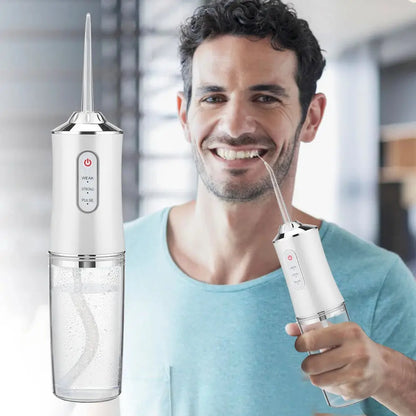 jet dentaire hydropulseur dentaire Irrigateur buccal Portable, Jet d'eau puissant pour le blanchiment des dents, nettoyage et santé des dents Femzen