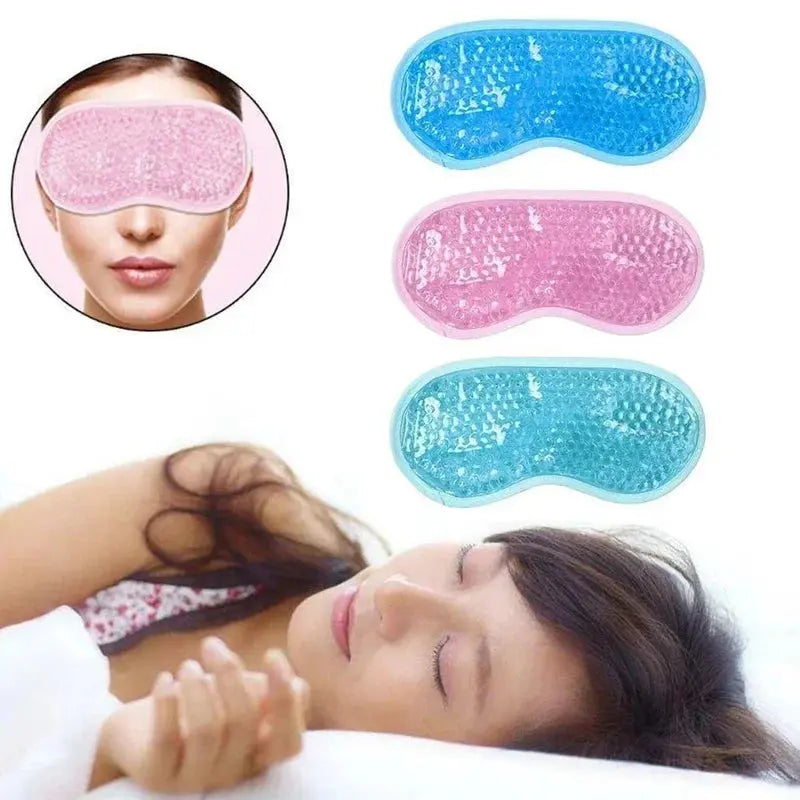 Nouveau masque pour les yeux en Gel, perles réutilisables pour thérapie chaude et froide, Gel de beauté relaxant, masque de sommeil Femzen